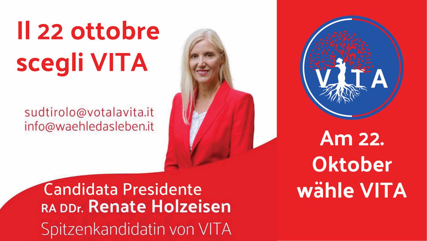 VITA Elezioni Trentino Alto Adige 2023